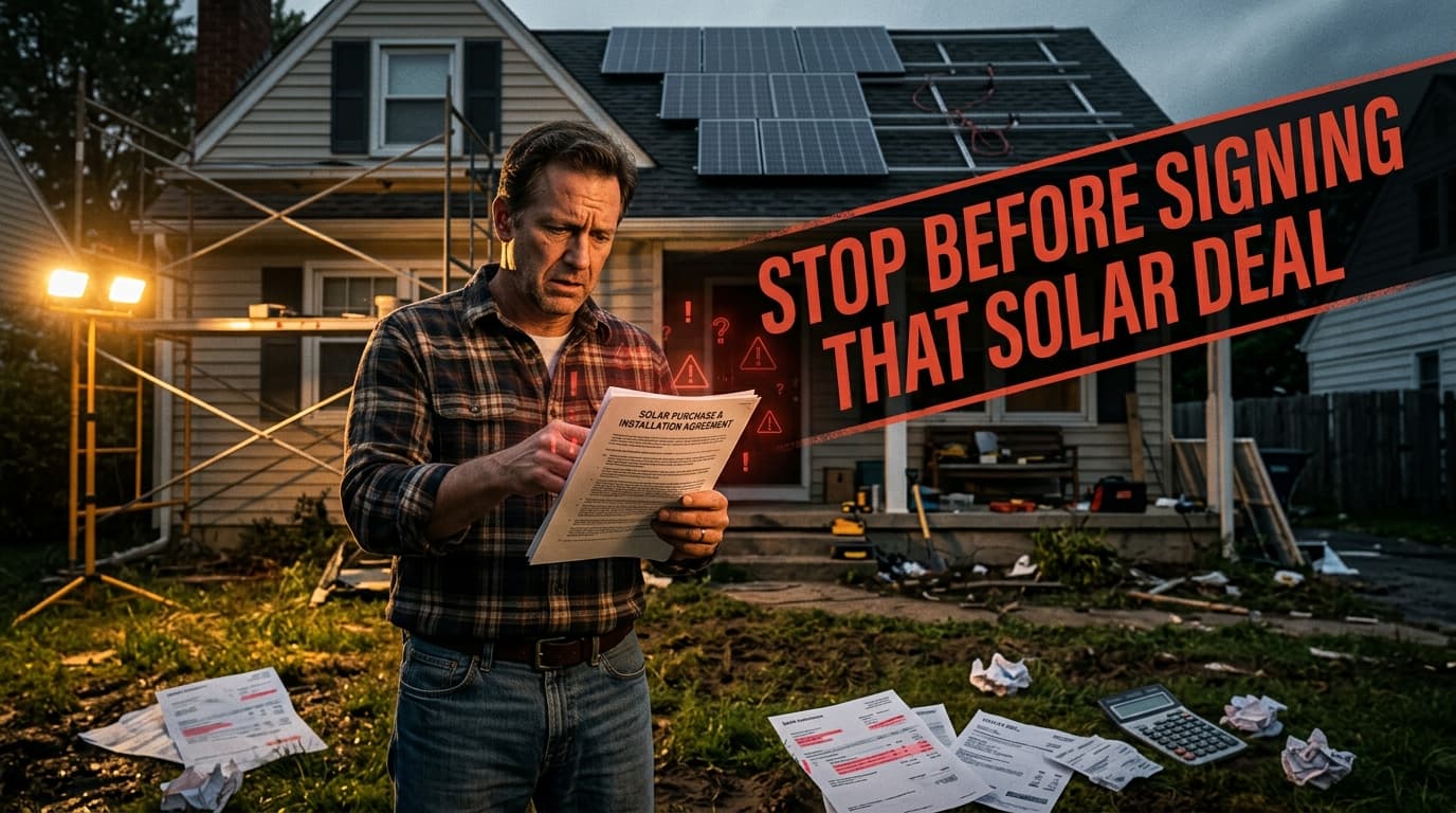 You're About to Sign a $20K Solar Contract. Stop.