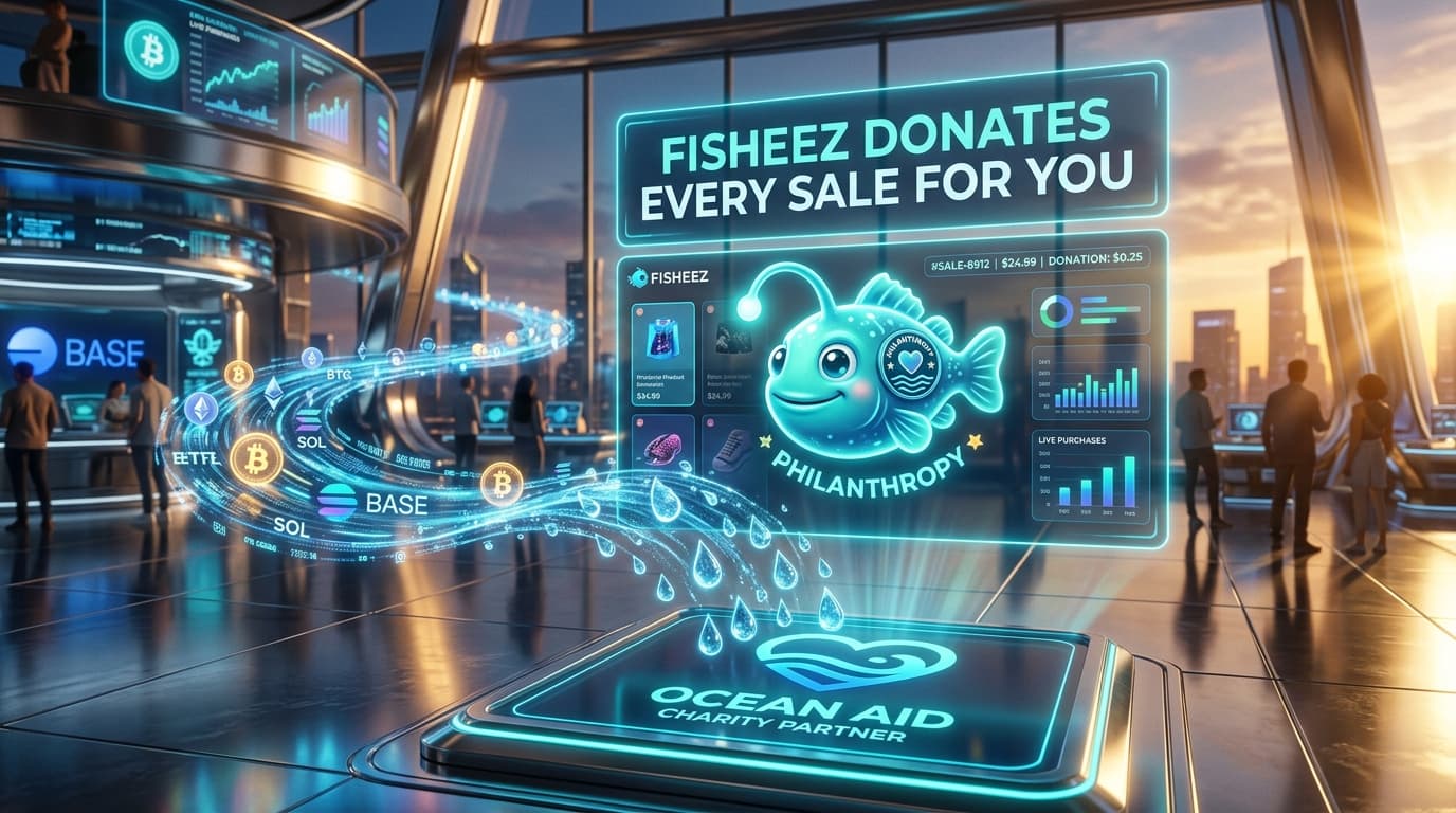 The Fishlanthropy Model: How Blockchain Marketplaces Automate Charity from Every Sale – Zero Effort for Sellers