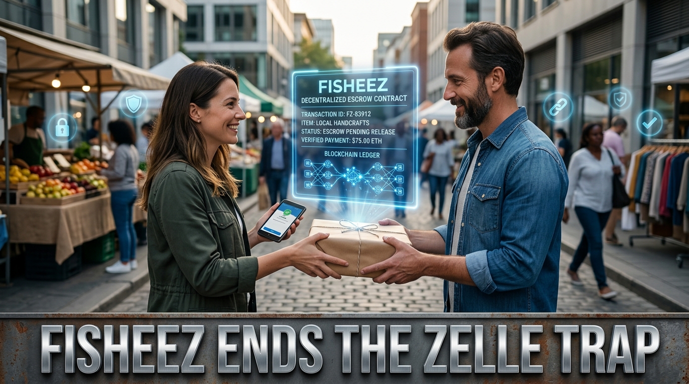 Stablecoin Escrow: Trust Strangers for Local Trades on Fisheez