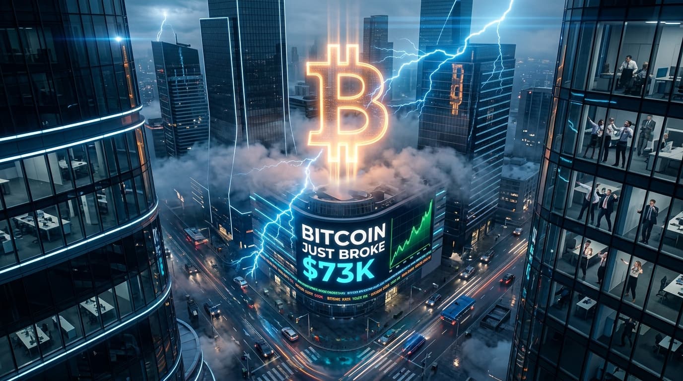 BTC Hits $73K! Why Bitcoin was Up Over 5,000 Today...